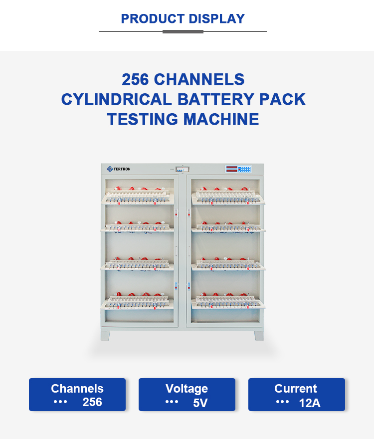 esposizione del prodotto della macchina per test di batterie cilindriche - 256 canali 10A 12A